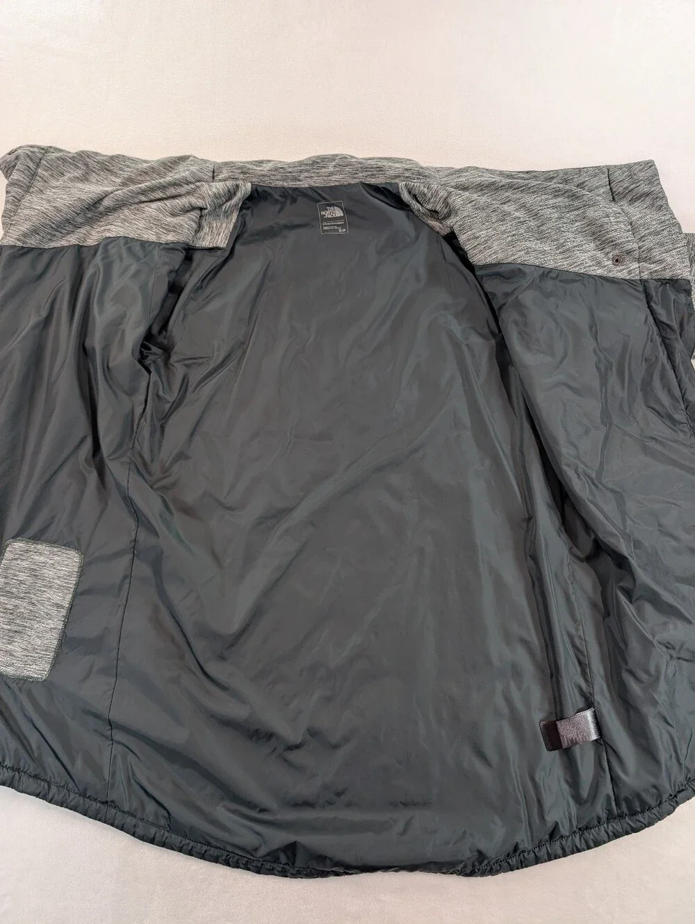 The North Face Long Pseudio Cowlneck Full Zip Jacket Gray Women's Size Small
